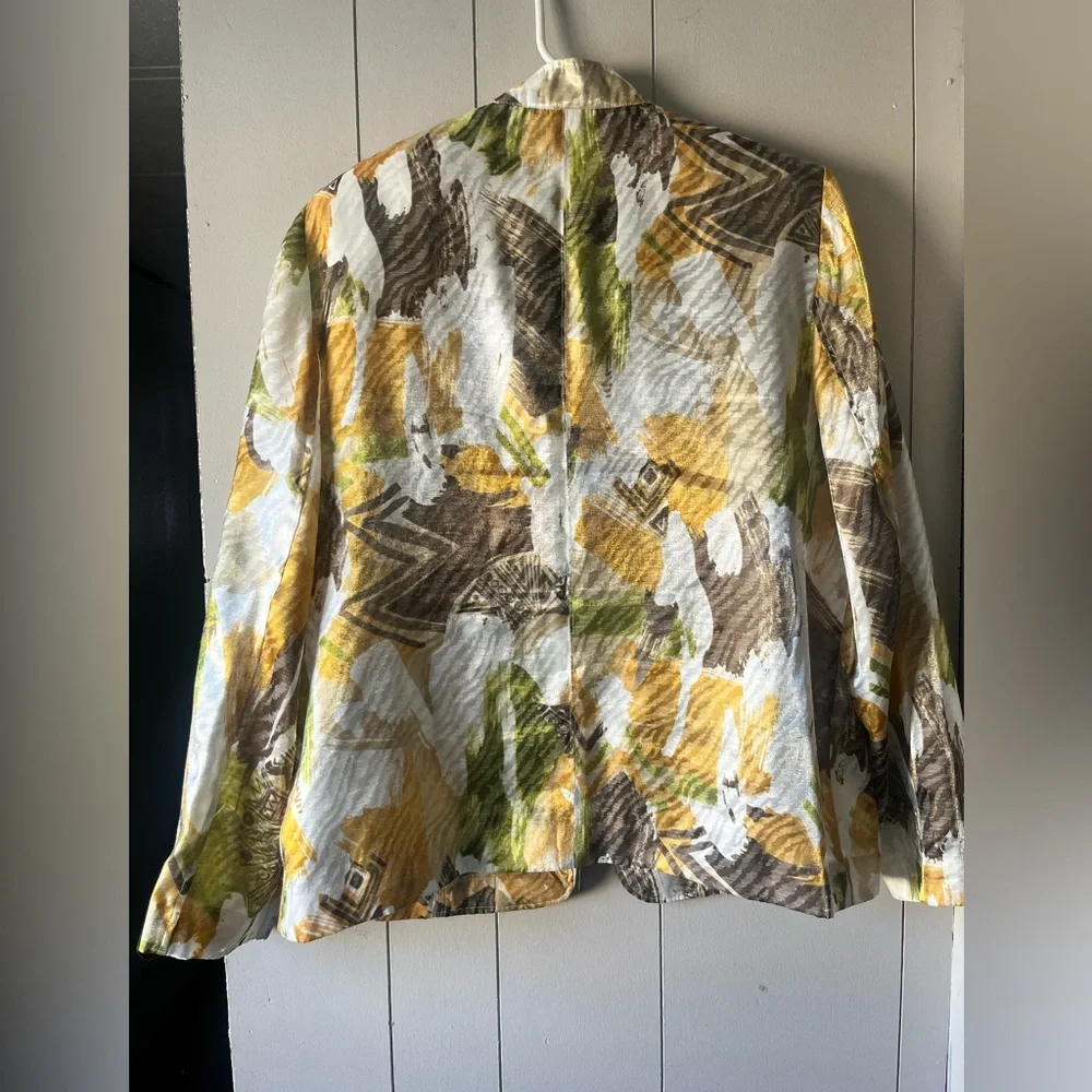 Alfred Dunner Multicolor Abstract Blazer - Picture 7 of 8